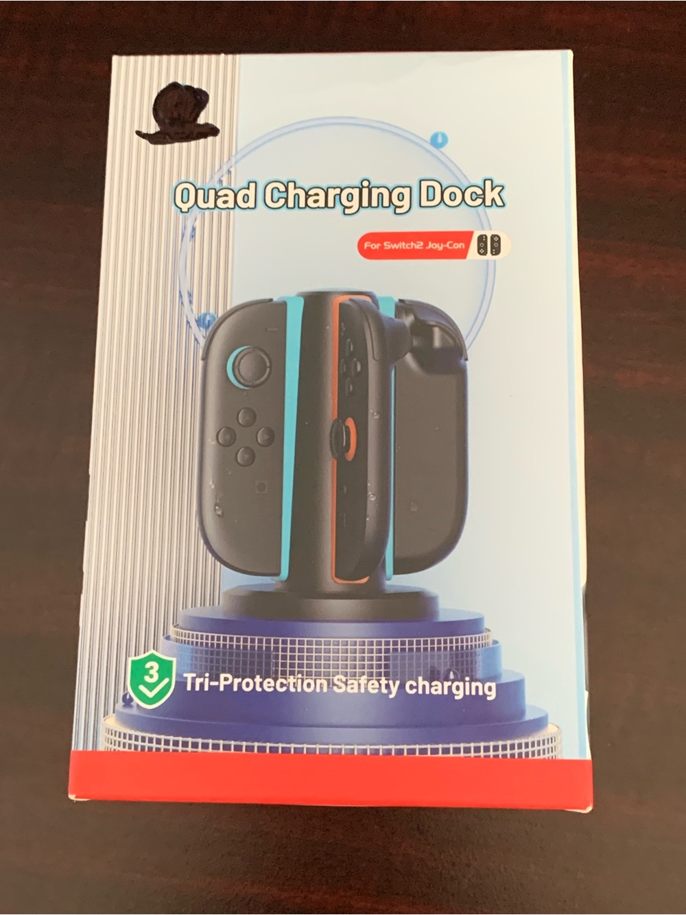 Quad Charging Dock for Nintendo Switch Joy-Con - Black/Blue/Red